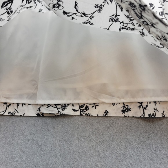 American‎ Eagle Womens Smocked Dress Size Large Puff Sleeve Cottage Birds NWOT - Picture 7 of 16